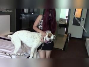 Asian bestiality: a woman gets caught by a dog