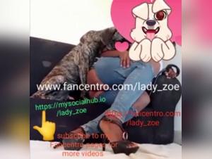 Bestiality: A woman and her dog