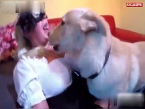 Extreme zoophilia video: submissive woman gets fucked by a dog