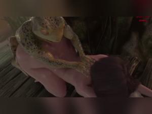 Monster dog cock for hardcore insemination