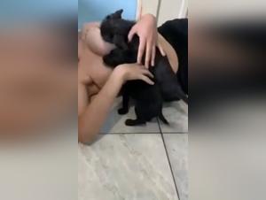 A Special Bond: Woman and Her Puppy