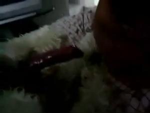 Intimate moments between a woman and her dog