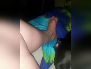 Forbidden Meeting: Woman and Dog