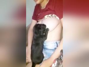 An intimate relationship with a dog