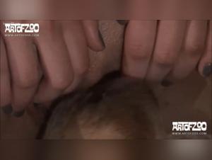 Submissive female dog and dog in extreme zoophilia video