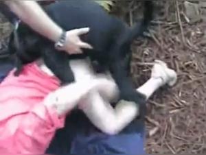 Mature woman and dog: a bestial and sensual encounter