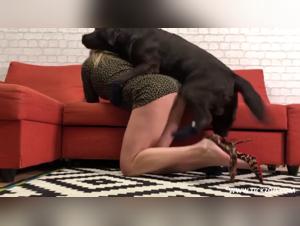 Veronica Selesto in an intense zoophilia scene