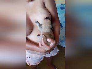 Woman and puppy: a shocking zoophilia video