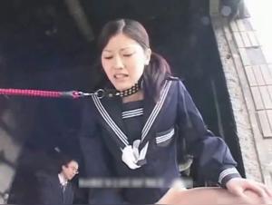 Submissive Asian and dog in extreme zoophilia video