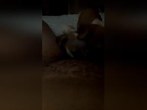 Intimate Moment with a Dog