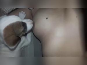 Bestial video: a woman and her dog