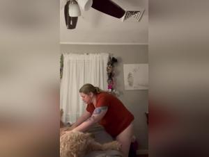 Mommy and her dog in extreme bestiality sex videos