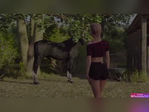 Emily's Diary #6 - Bestiality with a horse