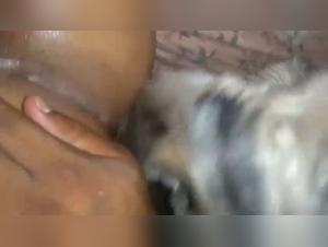 Exclusive video: Latin woman and her dog