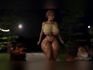 Woman submitted to her bestial desires