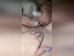 A Forbidden Encounter: Woman and Dog