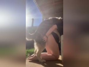 Woman and dog: a shocking zoophilia video