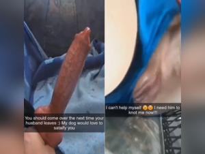 Unfaithful wife and dog: a beastly encounter