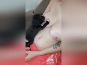 Bestiality video: a unique experience with a dog