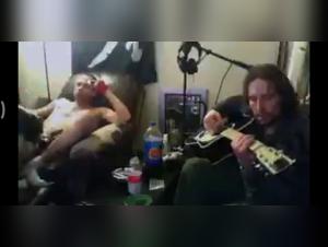 A beastly encounter between a man and a dog