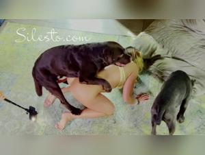 Veronica Silesto in an intense zoophilia video