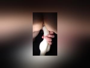 Bestial and intense experience with a canine dildo