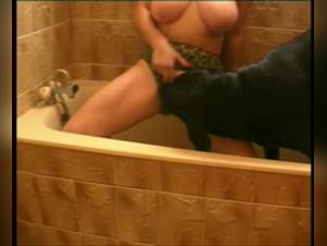 Forbidden Meeting - Woman and Dog