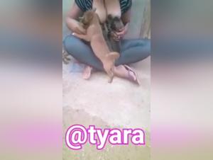 Woman Breastfeeding a Puppy - Zoophilia Video