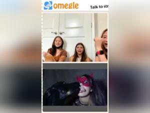 Blonde woman and dog in intense bestiality scene