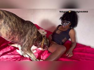 Moments of intense pleasure with a dog