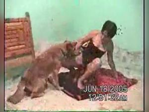 Sexy dog sex with a 22-year-old girl