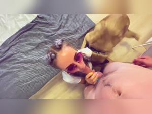 Man passionate about bestiality hardcore sex with dog and two girls at home