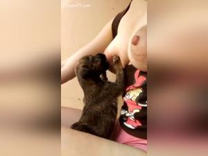 A woman and her dog in a shocking relationship