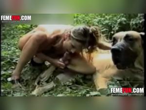 Doggy Style with Slutty Woman and Her Dog