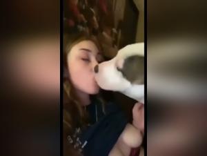 A beastly encounter between a woman and her dog