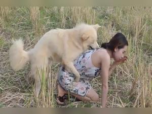Asian Shy Girl and Her Canine Companion: A Unique Sexual Experience