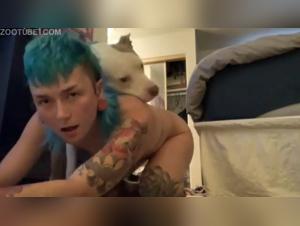 GinkanaMiso aka punk girl - Zoophilie Video: Bestiality Sex with Dog
