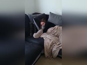 Bestiality Video: Sleeping Girl and Dog