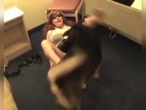 Mature Woman and Dog - Bestiality Video