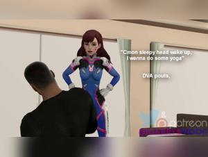 D. Va and His Canine Companion: An Unexpected Encounter - Erotic Animation