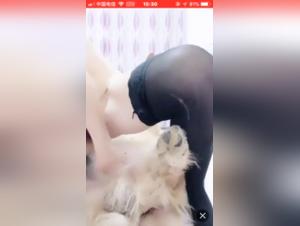 Asian woman and dog: a bestiality sex video not to be missed