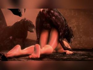 Unique and exciting zoophilia video