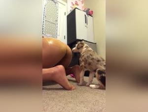 Elyssa and Her Canine Companion: An Unforgettable Bestial Experience