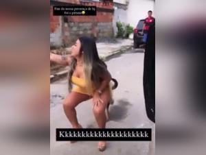 Bestial encounter: woman and dog