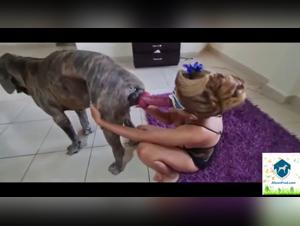The Zoophilia of the Dog-Knot Girl with Samson, a kinky and extreme erotic experience