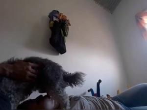 A Woman and Her Dog: An Intimate Encounter