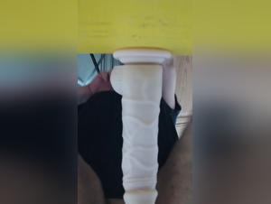 A woman and her dog in a bestial and extreme scene