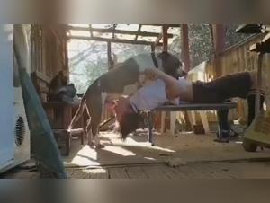 Bestial Encounter: Woman and Dog