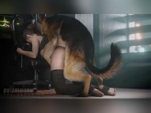 woman with dog fucker