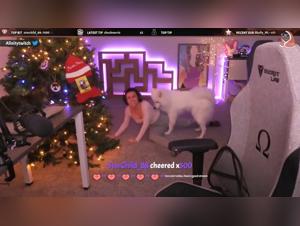 Alinity and her dog in naughty and exciting situations